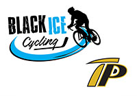 Black Ice Cycling and Traders Point Logos