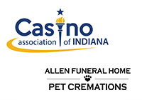 Casino Association of Indiana and Allen Funderal Logos